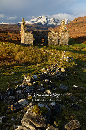 Kilchrist Ruin in November. Strath Suardal. Isle of Skye. Scotland.
