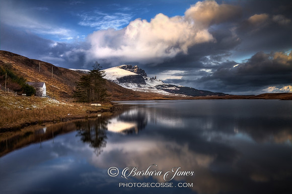 Old Man of Storr Winter Reflection, Trotternish, Isle of Skye, Scotland.