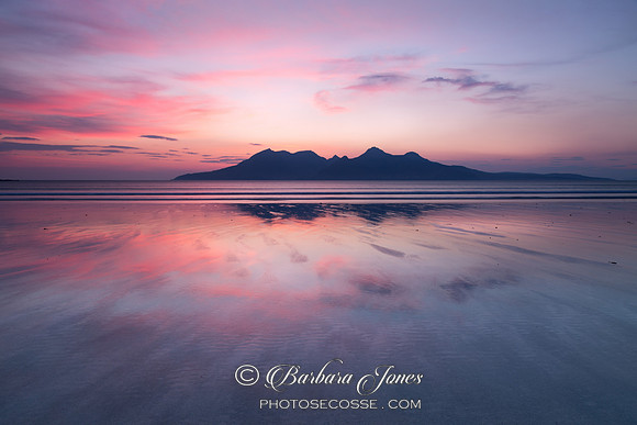 Laig Bay at Sunset, Isle of Eigg. Small Isles. Scotland.
