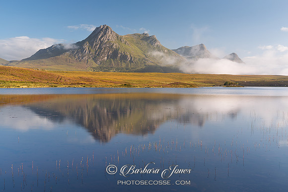 Ben Loyal Reflection  Lochan Hakel Tongue Scotland.