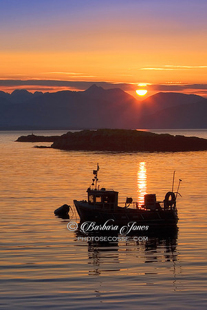 Skye Sunset from Badicaul Scotland.