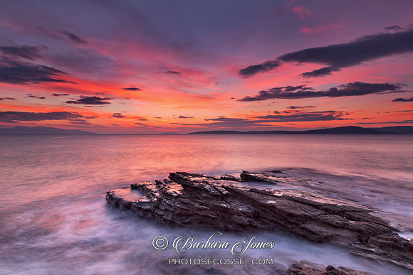Elgol Sunset in February. Loch Scavaig.  Isle of Skye. Scotland.