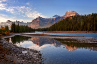 Athabasca River Early Morning Alberta Canada