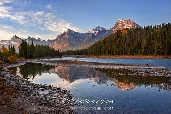 Athabasca River Early Morning Alberta Canada