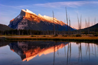 Mount Rundle Reflection Vermillion Lake Banff Canada