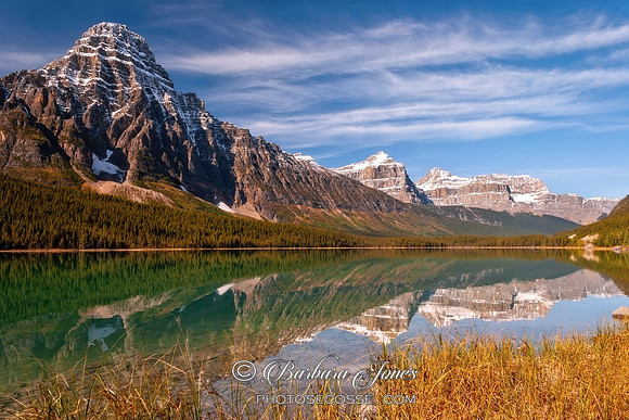 Waterfowl Lake Reflection Banff NP Alberta Canada