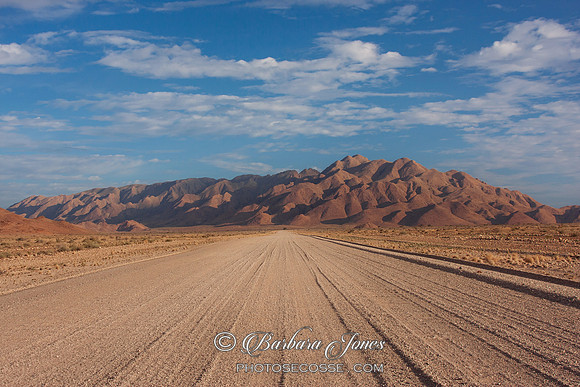 Namib Naukluft Desert Road Namibia Africa.