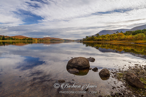 Loch Tulla , early morning reflections. Western Highlands. Scotland.