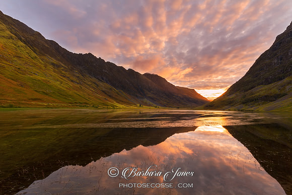 Loch Achtriochtan Sunrise. Glen Coe. Scotland.