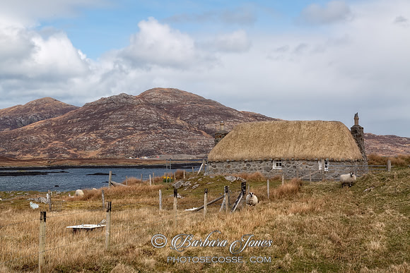 Eriskay Thatched Cottage Uists Scotland.