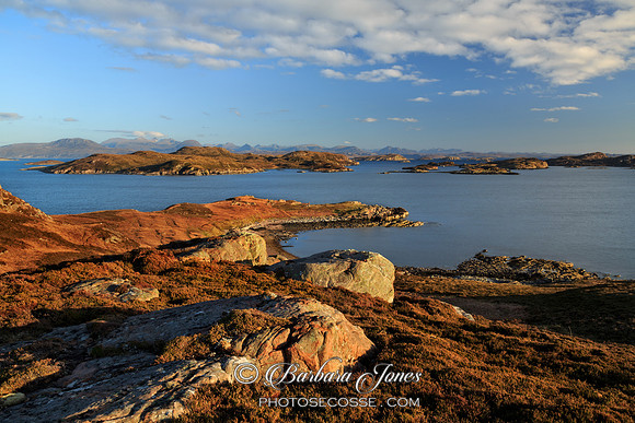 Foxes Point and Summer Isles Evening Light Scotland.
