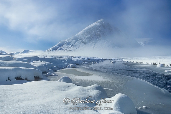 Buachaille Etive Mor Snow Scene Glen Coe