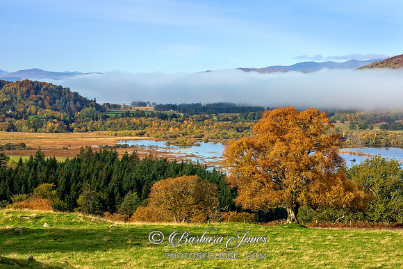 Dunalastair Water Autumn Mists Scotland