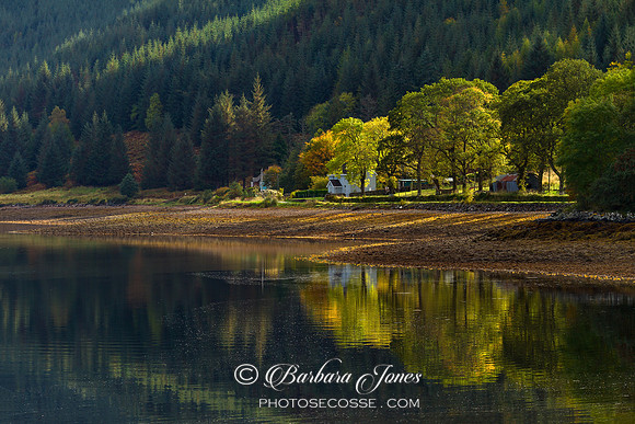 Loch Duich. Autumnal Light and Reflections. Kintail. Scotland.