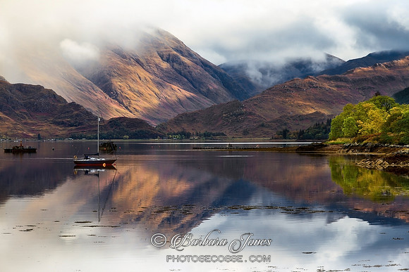 Loch Duich Misty Vignette, Kintail Scotland.