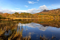 Loch Achray Reflections Trossachs NP Scotland.