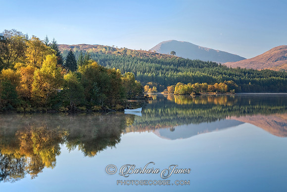 Loch Garry in Autumn Scotland