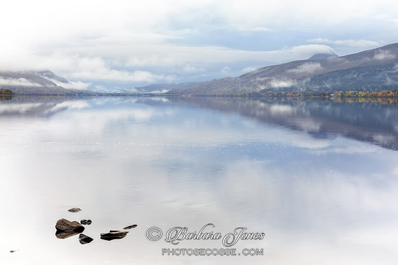 Loch Rannoch Mountain in the Mist Scotland