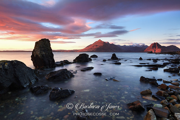 Elgol Sunset in November. Loch Scavaig. Isle of Skye. Scotland.