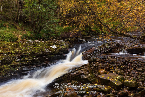 Rannoch Forest Carie Burn in Autumn Scotland.
