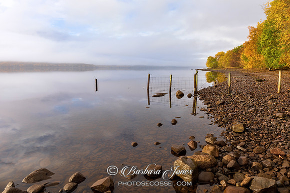 Loch Rannoch Misty Serenity Perthshire Scotland.
