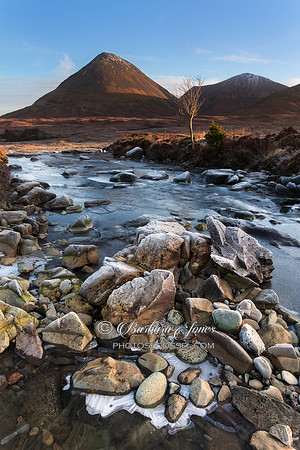 Glamaig in Winter light.  Sligachan. Isle of Skye. Scotland.