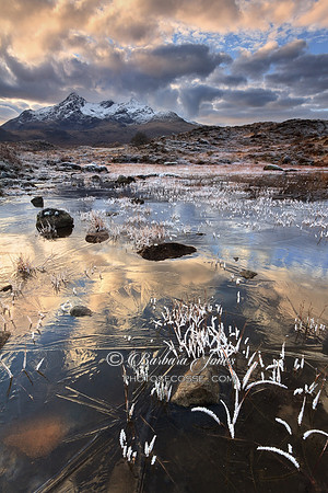 Sgurr nan Gillean early morning light. Sligachan. Isle of Skye. Scotland.