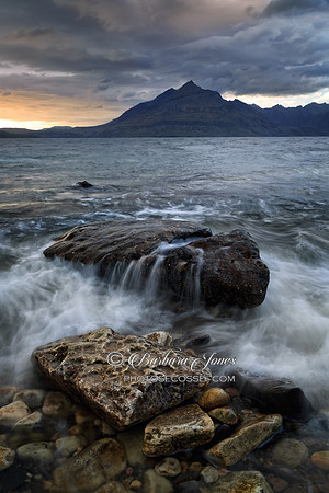 Elgol Rocks and Waves Isle of Skye Scotland.