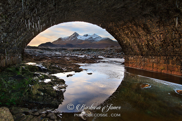 Sgurr Nan Gillean. Sligachan Old Bridge . Isle of Skye. Scotland.