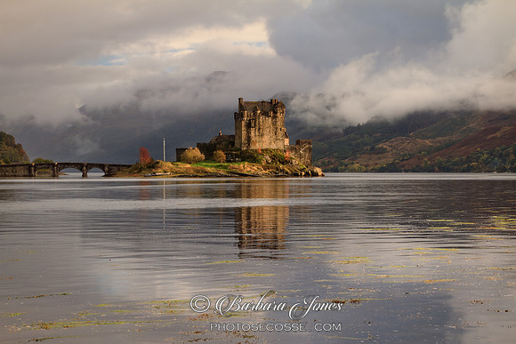 Eilean Donan Castle. Misty Loch Duich. Dornie. Scotland.