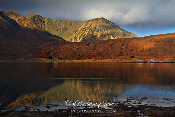 Loch Ainort Reflections, late Autumn. Isle of Skye. Scotland.