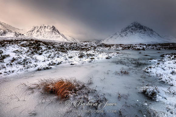 Buachaille Etive Mor Glen Coe Winter Light Scotland