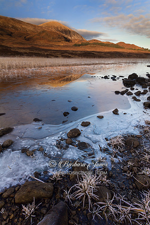 Ben na Caillich. Winter Light. Lochan Cill Chriosd. Skye. Scotland.
