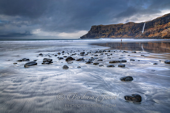 Talisker Bay in February Isle of Skye Scotland
