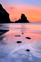 Talisker Bay Sunset Silhouette Isle of Skye