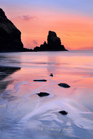 Talisker Bay Sunset Silhouette Isle of Skye