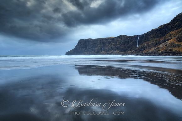 Talisker Bay Moody Weather Skye Scotland.
