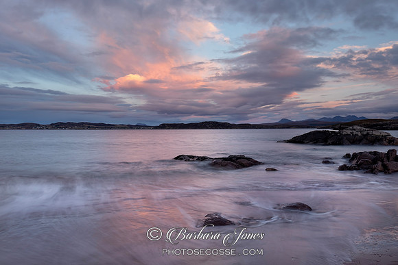 Firemore Beach Sunset Dying Embers Scotland