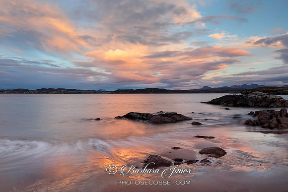 Firemore Beach Sunset Wester Ross Scotland.