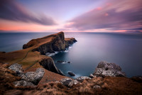 Neist Point Winter Sunset  Skye Scotland.