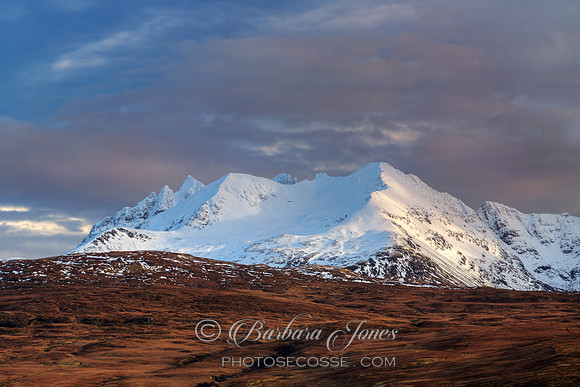 Cuillins Winter Snow Isle of Skye Scotland.