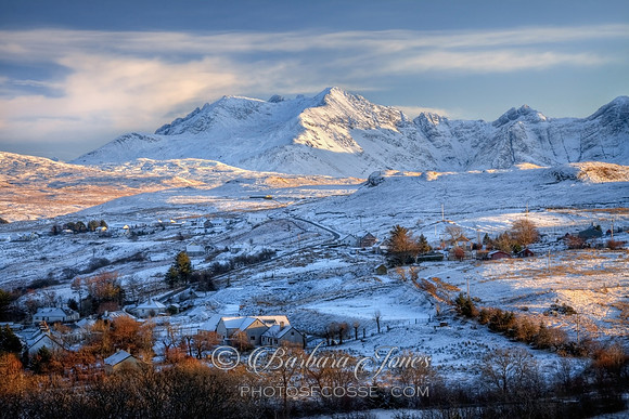 Cuillins in Winter Isle of Skye Scotland.