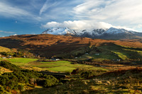 The Cuillins from Drynoch Isle of Skye Scotland.