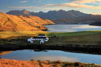 Gesto Farm Winter Sunlight Isle of Skye Scotland
