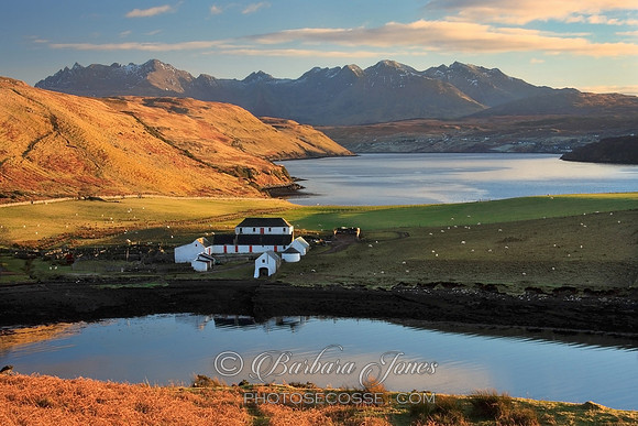 Gesto Farm Winter Sunlight Isle of Skye Scotland