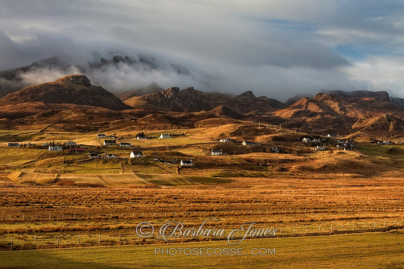 Quiraing and Flodigarry Winter Mist Isle of Skye