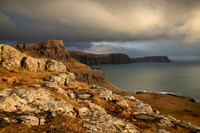 Waterstein Head Moody Light Isle of Skye