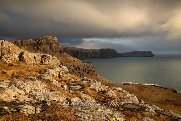Waterstein Head Moody Light Isle of Skye