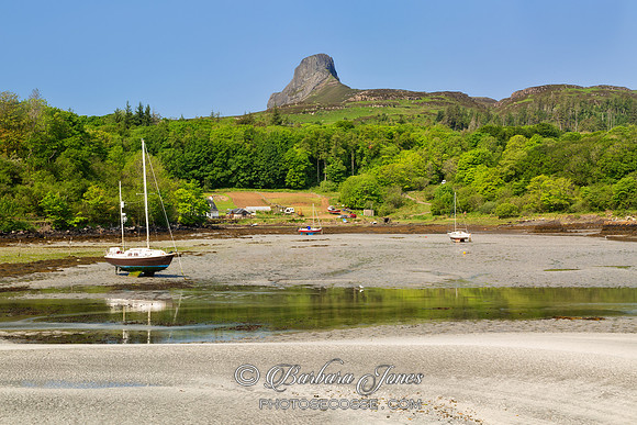 Sgurr of Eigg from Galmisdale in Summer, Scotland.