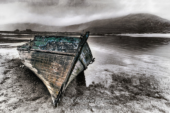 Pennyghael. Loch Scridain Old Boat. Isle of Mull. Scotland.